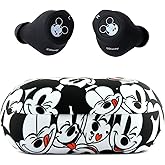 Disney Mickey Mouse Bluetooth Earbuds with Charging Case- Bluetooth Wireless Headset with Built-in Mic and 30 Hours of Playtime- Mickey Mouse Gifts for Women, Men and All Fans of Disney Gifts