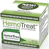 HemoTreat - Hemorrhoid Treatment Cream,FDA LISTED for Fast Safe Effective Hemorrhoidal Symptom Relief, 1.7 Ounce Ointment for INTERNAL and EXTERNAL Hemorrhoids