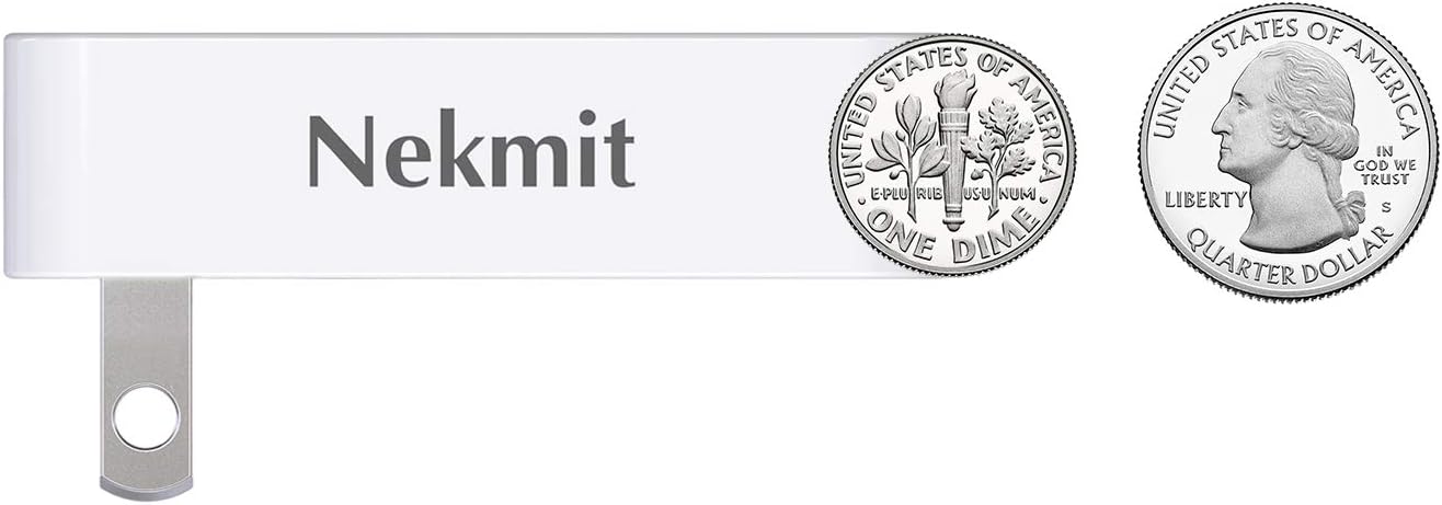 Nekmit Dual Port Ultra Thin Flat USB Wall Charger with Smart IC, White