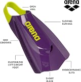 Arena Powerfin Pro II Training Fins Unisex Silicone Short Blade Plum Arctic view 2
