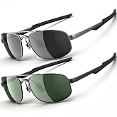 JO Bifocal Reading Glasses Sunglasses 2 Pack - UV400 Protection Aviator Bifocal Sun Reader for Men
