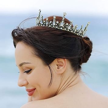 Amazon Com Yean Baroque Bride Wedding Queen Crowns And Tiaras