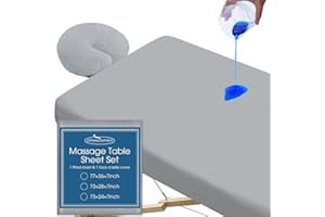 Waterproof Massage Table Sheets, Massage Table Cover Set 2- Piece Include Massage Fitted Sheet and Face Cradle Cover Ultra So