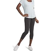 No Nonsense Womens Cotton Blackout Capri Legging