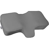 Premium Zippered Pillow Cover for Therapeutica Pillow, Gray, Large | Quilted zippered pillow cover protects your Therapeutica Sleeping Pillow while adding soft, comfortable comfort.