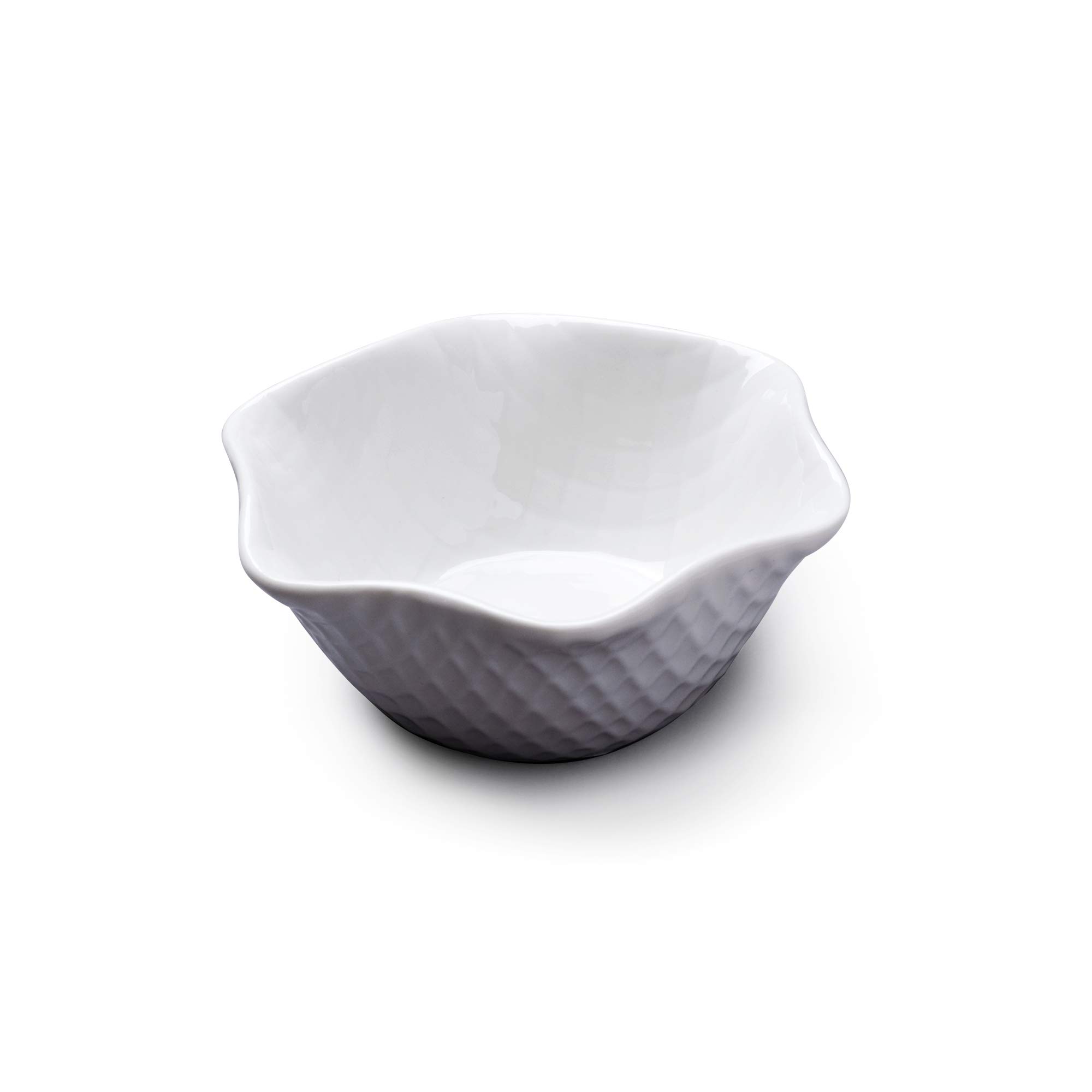 WM Bartleet & Sons 1750 T363 Traditional Porcelain Individual Ice Cream, Sorbet and Dessert Bowl, 12cm-White