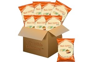 CITY WIDE GOURMET Baja Chipotle Kettle Cooked Potato Chips, 1.375 ounce bags (Pack of 8)