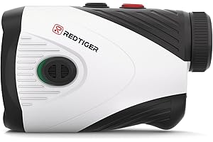 REDTIGER 1200 Yards Golf Range Finder with Slope, 7X Magnification Golf Rangefinder, IP54 Waterproof, Fast Flag Pole Locking 