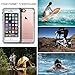 iPhone 6 Waterproof Case, FITFORT Clear IP68 Certified Extreme Durable Underwater Waterproof Shockproof Full Sealed Cover Perfectly Fit for iPhone 6S/6 (White&Crystal)