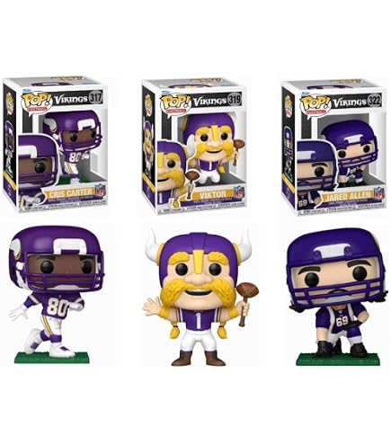 Funko POP! NFL: Vikings - Justin Jets Jefferson - Collectable Vinyl Figure for Display - Gift Idea - Official Merchandise - Toys for Kids & Adults - Sports Fans