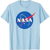 NASA Logo Graphic Tee T-Shirt for Space Exploration Fans and Science Lovers