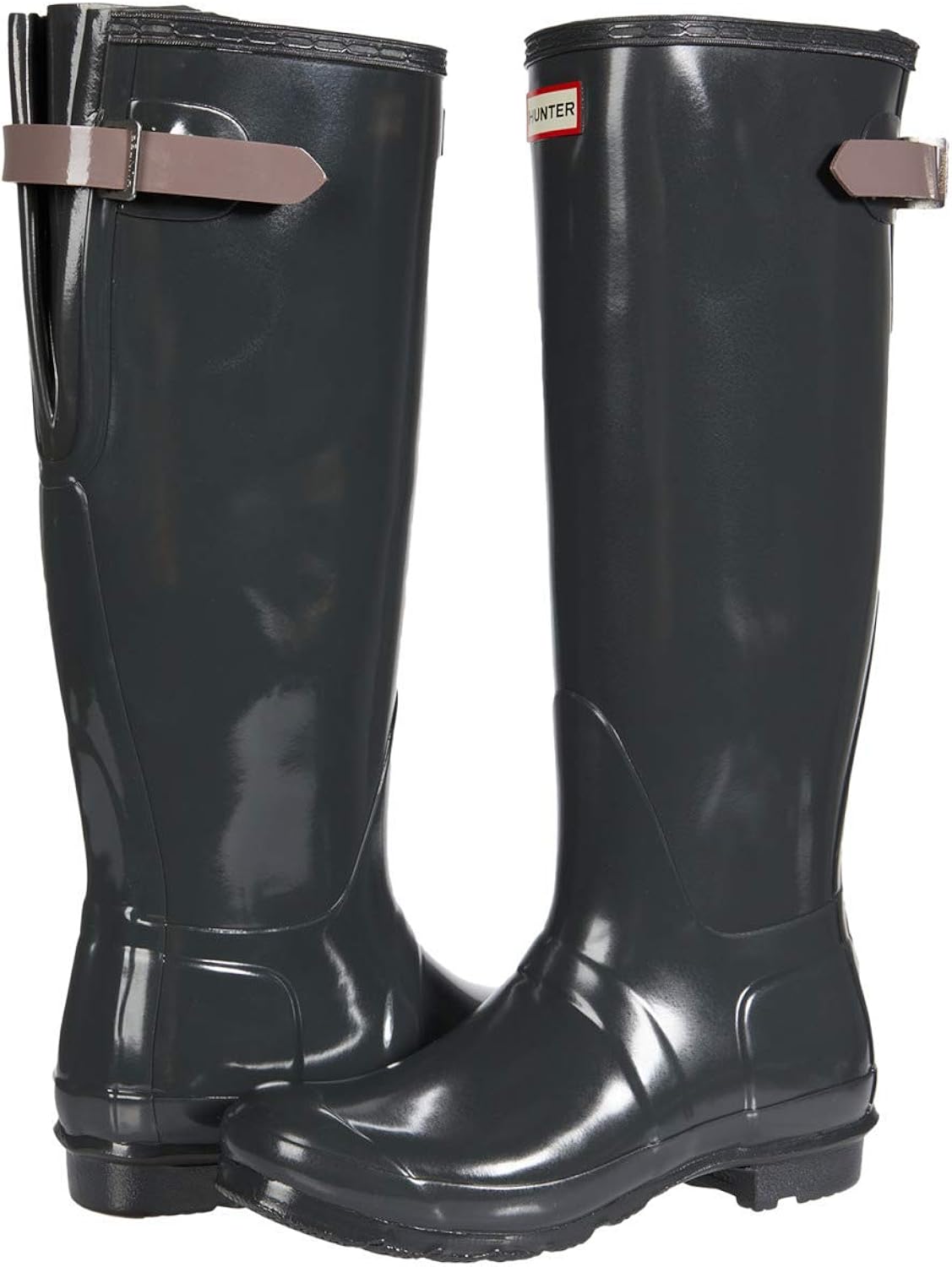 Hunter Women's Original Back Adjustable Gloss Tall Wellington Boots