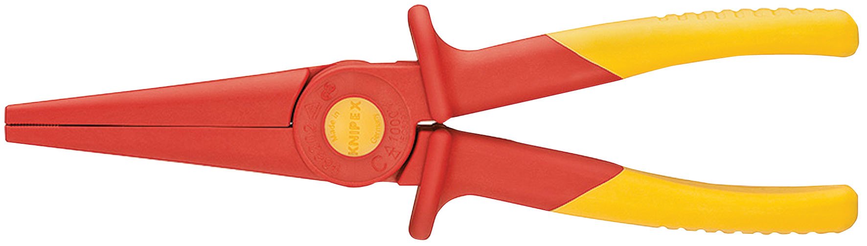 Draper 6083 Knipex Fully Insulated 'S' Range Soft Grip Long Nose Pliers, Multi-Colour, 220 mm