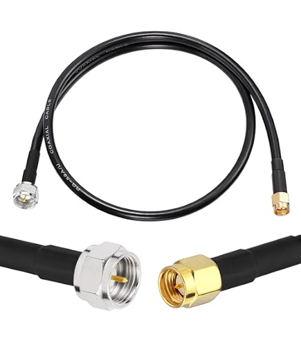 Coaxial Cable 25 Ft 6FT RG142 SMA Male Cable - Ultra Low Loss Coaxial For 3G /4G/5G/LTE Sma Cables