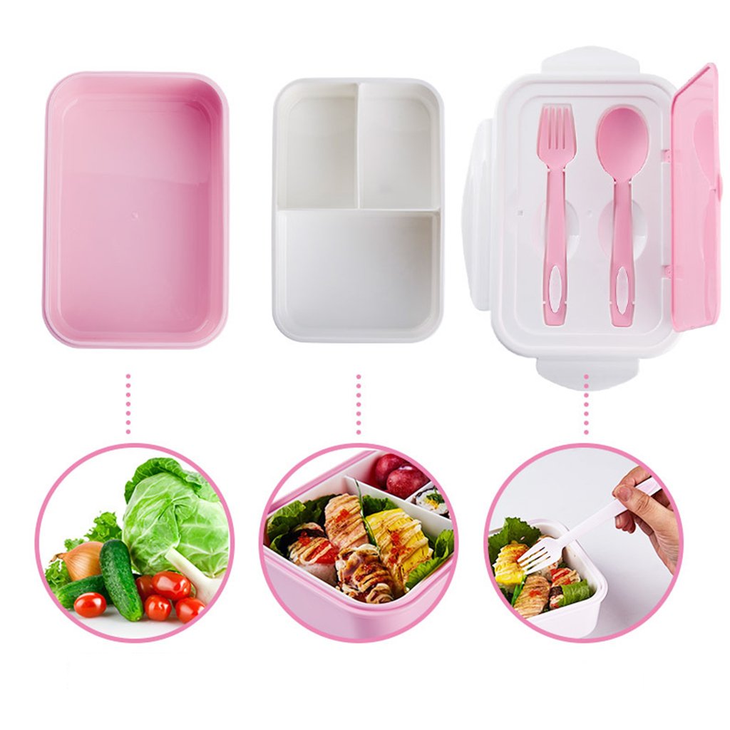 OldPAPA Caja bento para niños Acero Inoxidable Prueba de Fugas Bento