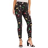 Tipsy Elves Shiny Sequin Leggings for Women for Holiday Outfits and Beyond