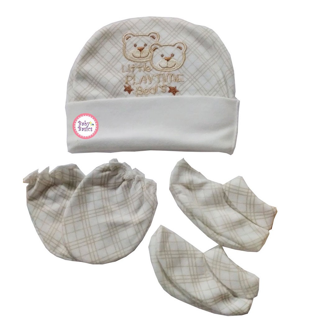 cap mitten bootie set
