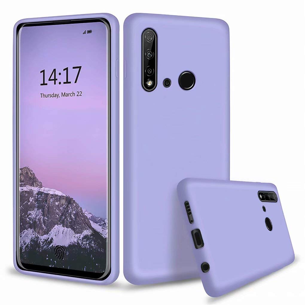 NiaCoCo Compatible with Huawei P20 Lite 2019 Case Ultra Thin Anti Shockproof Cover PC Silicone Scratch Protective Phone Case for Huawei P20 Lite 2019 Phone Shell-Blue Purple — image 1