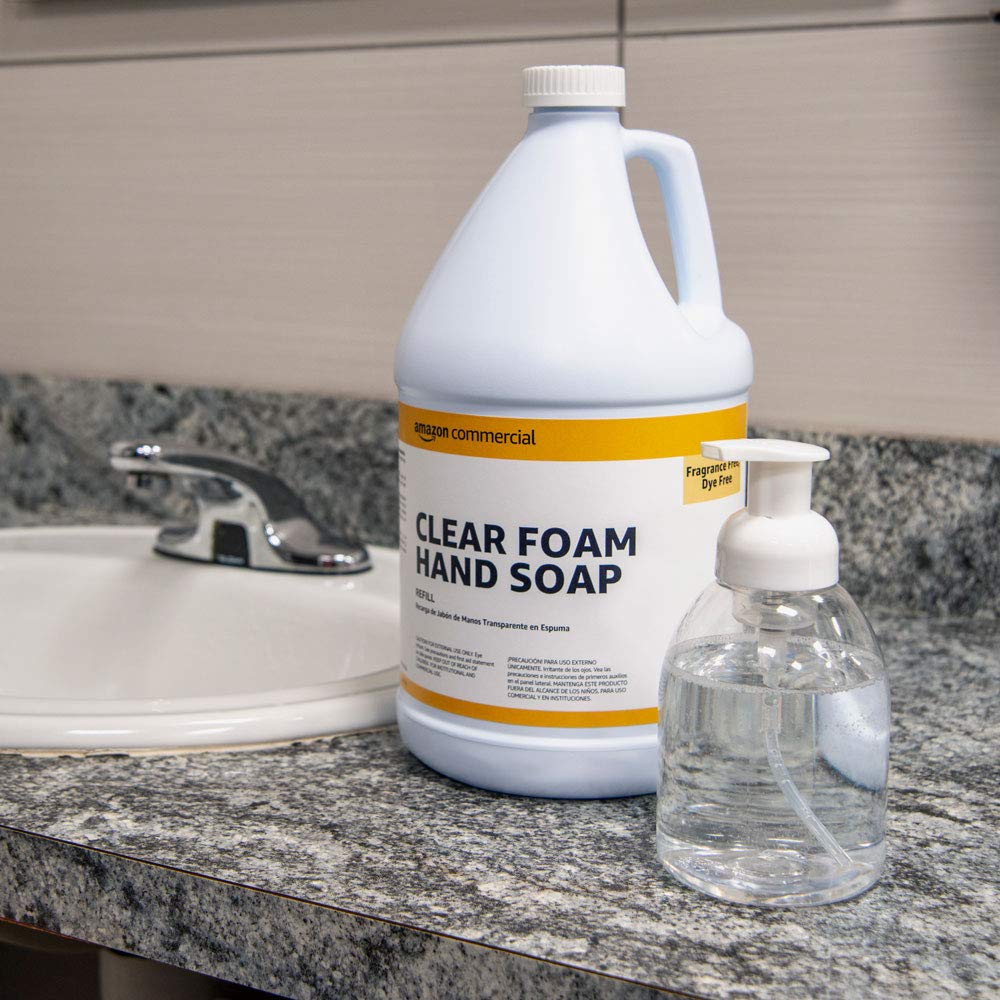 Commercial Clear Foam Hand Soap Refill, 1-Gallon, 2-Pack: Industrial & Scientific