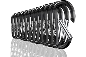 STURME 12pcs Carabiner Clip 3" Small Durable Carabiner Keychain Carabeaner Hooks