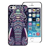 Suppion Fashion Aztec Animal Hard Back Plastic Case Cover For iphone 5 5G 5S (Elephant)