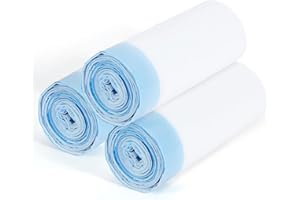 BUPPLEE Replaced Waste Bags-3 Rolls, Portable Cat Litter Waste Receptacles Bags for Self-Cleaning Cat Litter Box