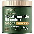 BIYODE NAD+ Capsules Supplement: Ultra Strength Liposomal Resveratrol Boost Cellular Health Stamina Support Healthy Aging with 900mg NAD Plus Supplement 80 Capsules 40 Day Supply