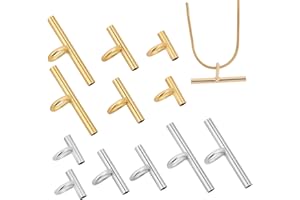 Sewroro 12pcs Metal Brooch Pendant Converters Jewelry Making Tool with Multiple and Colors Easy to Attach