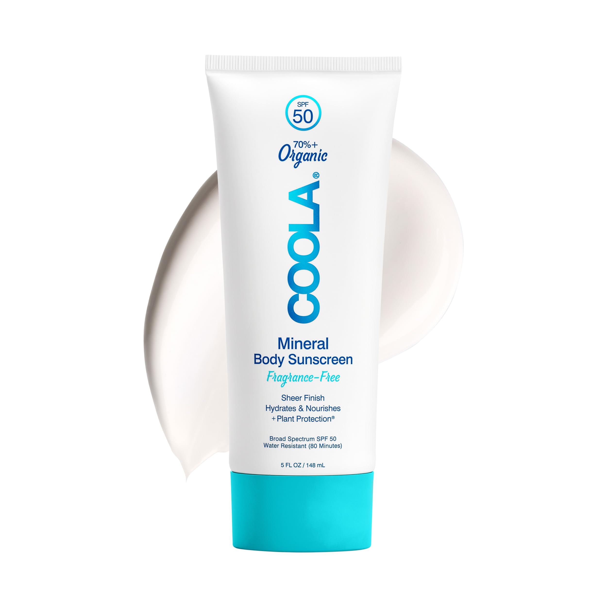 Photo 1 of COOLA Organic Mineral Sunscreen SPF 50 Sunblock Body Lotion, Dermatologist Tested Skin Care For Daily Protection, Vegan and Gluten Free, Fragrance Free, 5 Fl Oz