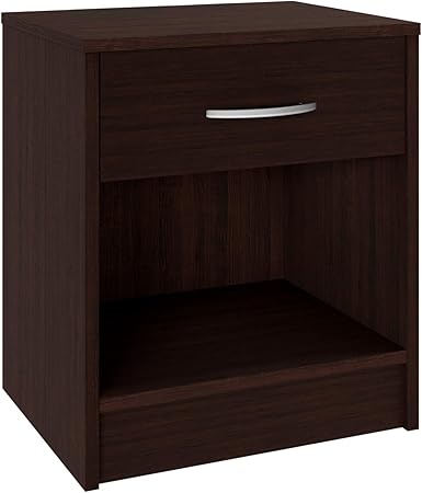 Deuba Bedside Table Nightstand Drawer End Table Bedroom Storage White Grey Oak Cherry Brown Amazon Co Uk Kitchen Home