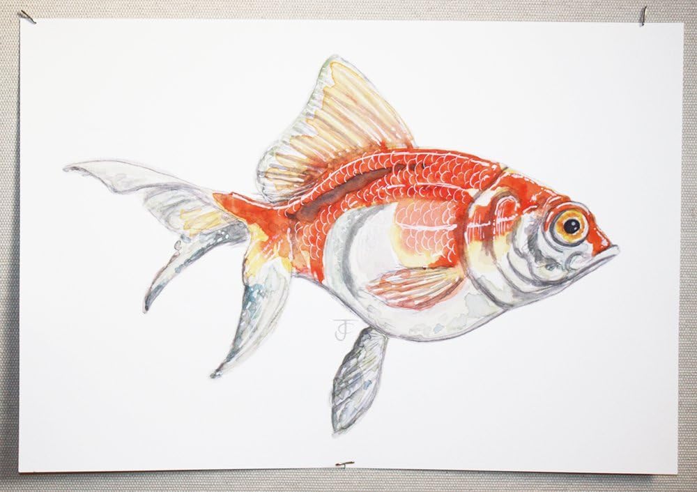 "My Golden Obsession" Gicleé Print from Original Watercolor by Jaimie Dent-Campbell