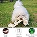 Yangbaga Dog Rope Chew Toys Dye Free - 100% Natural White Cotton - Safe for Small to Medium Puppies - Thick Knot Rope and Tug of War Balls - Teething Toys for Dental Health
