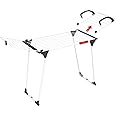 Vileda - Premium 2in1 Clothes Airer - Clothes Airer with Detachable Wing for Radiator or Small Balcony - with a Drying Capacity of 18 m - 180 x 57 x 91 cm