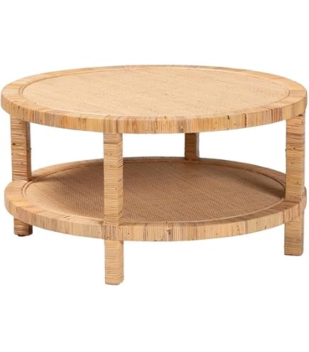 Amazon.com: bali & pari Kalimantan Light Honey Rattan and Mahogany