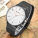 New CURREN Men Watches Fashion Classic Male Quartz Thin Dial Black Steel Watchband White 8257