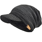 VECRY Men's Oversize Slouch Beanie Slouchy Skullcap Large Baggy Hat