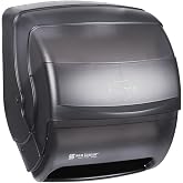 San Jamar T850TBK Black Pearl Integra Plastic Lever Roll Towel Dispenser