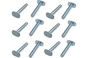 yukata T Track Bolts 1/4"-20 t Track Bolts t Slot Bolts General Purpose T-Track 1-1/2 inch Long T-Slot Bolts Woodworking fixtures and fixtures T-Track Fittings 12PCS