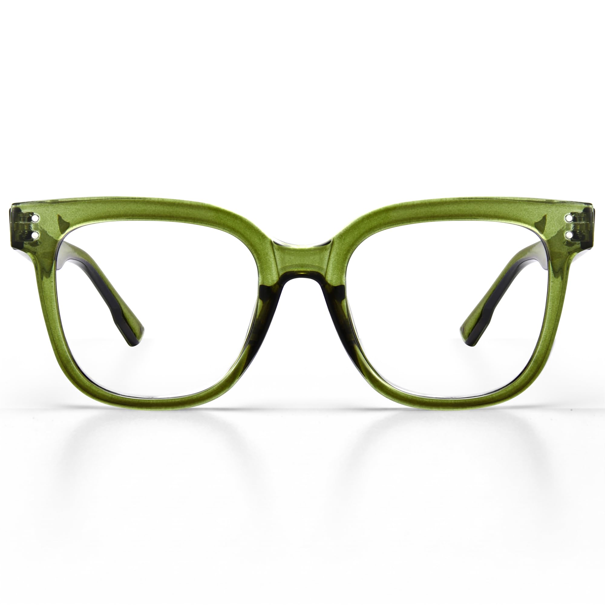 miyya 1.25 Reading Glasses for Women, Fashion Readers for Women Spring Hinge Eye Glasses, Blue Light Reading Glasses