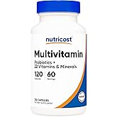 Nutricost Multivitamin with Probiotics 120 Vegetarian Capsules - Packed with Vitamins & Minerals