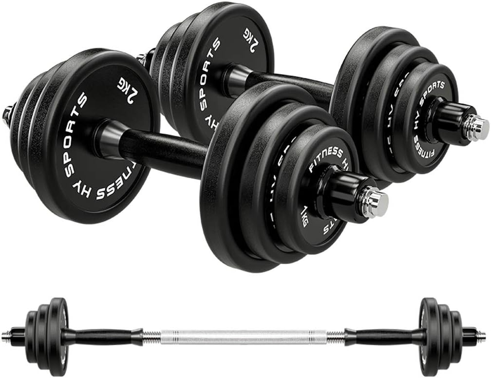Xiaokeai Mancuerna Mancuernas Pure Steel Dumbbell Fitness Equipment for Home Use a Pair of Detachable Two 15kg Two 20kg Dumbbell Barbell Set Mancuerna Mancuernas