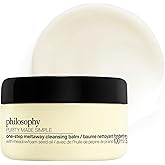 philosophy purity one-step meltaway cleansing balm – with hydrating glycerin – removes stubborn makeup & impurities – with nourishing meadowfoam seed oil