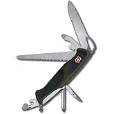 Victorinox Swiss Army Rangergrip Large Pocket Knife Green and Black 130 mm