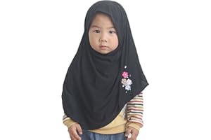 Modest Beauty One piece Baby Kids Muslim Islamic Scarf Hijab for Little Girls Ready to Wear
