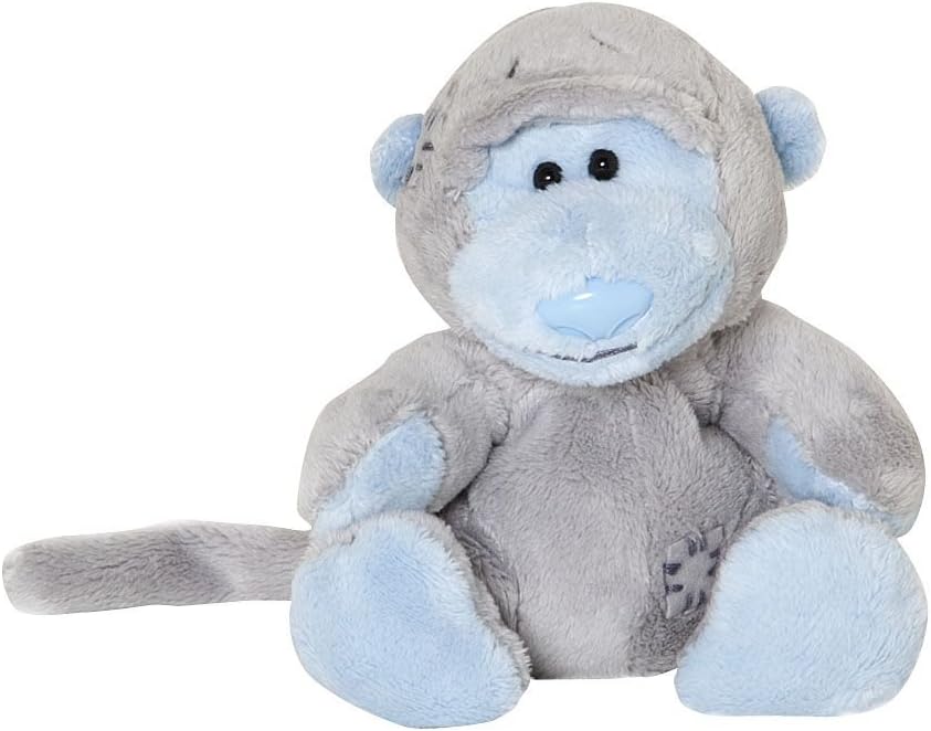 Tatty Teddy & My Blue Nose Friends Giggles the Baboon soft toy, sits 4" tall.
