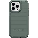 OtterBox iPhone 15 Pro Max (Only) - Defender Series Case - Forest Ranger (Green) - Case Only - Screenless - Rugged & Durable - with Port Protection - Microbial Defense Protection