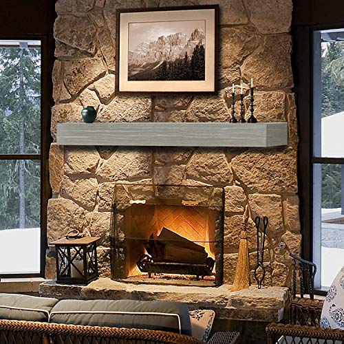 Pearl Mantels Zachary Non Combustible ' Graywash Finish Inch Mantel