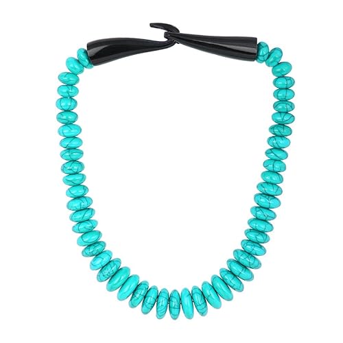 Mali Fionna Fancy Designer Sea Green Beaded Tribal Necklace/Mala for Girl's/Women's