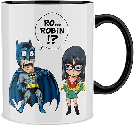 Okiwoki One Piece Batman Lustiges Tasse Mit Farbigem Henkel Und Innenleben Schwarz Batman Und Robin One Piece Batman Parodie Signiert Hochwertiges Tasse Ref 1 Amazon De Kuche Haushalt