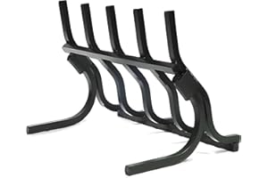 Grate Wall of Fire Model M-5 Smoke-Free Fireplace Grate – 21" Wide, 15" Tall, Heavy-Duty Alloy Steel – Boosts Heat Output, Reduces Smoke – Fits Fireplaces with 21" Rear Width or More – Made in USA